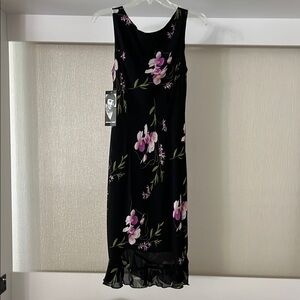 Donna Rico Floral Black Dress